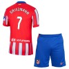 Officiële Voetbalshirt + Korte Broek Atlético Madrid Griezmann 7 Thuis 2024-25 - Kids